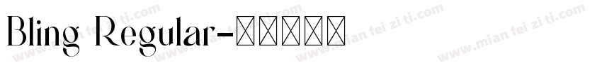 Bling Regular字体转换